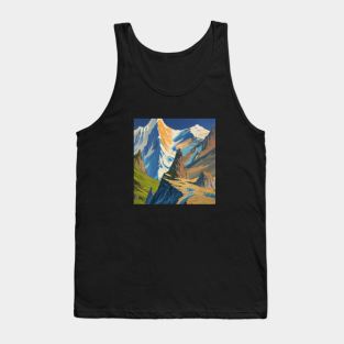 Mountain Fauna Woods Cloud Outdoor Rock Tank Top